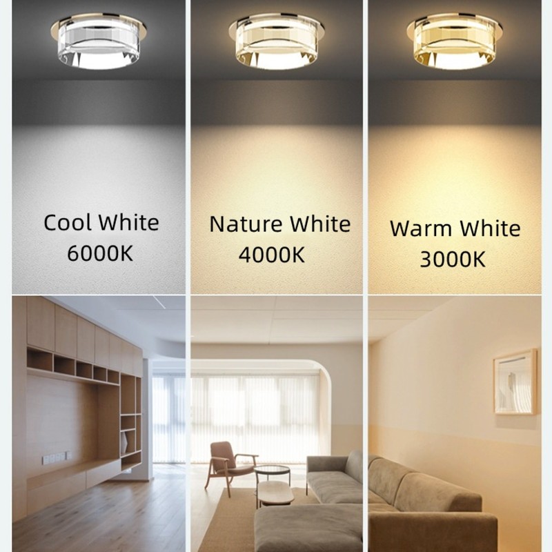 Led Downlight Ceiling Spot Lamp 5W 7W Dimmable AC110V 220V Recessed Indoor Lighting Living Room Bedroom