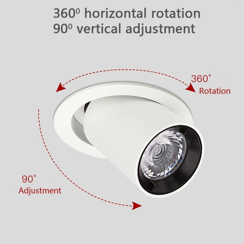 Led Downlight Dimmable 110/220V Spot Lamp 5/7/12W Down lights Ceiling Lamp Recessed Spot Lighting Fixture for Home Kitchen Store