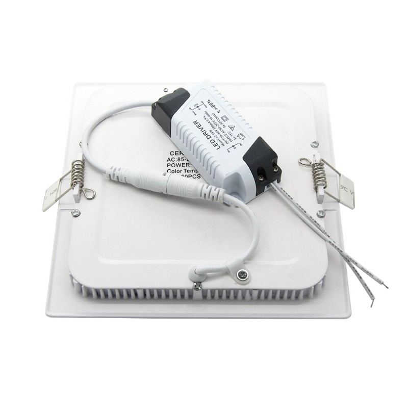 Ultra Thin Dimmable 3W 4W 6W 9W 12W 15W 18W LED Ceiling Recessed Lamp 2835 SMD Square LED Panel Light AC85-265V Indoor Lighting