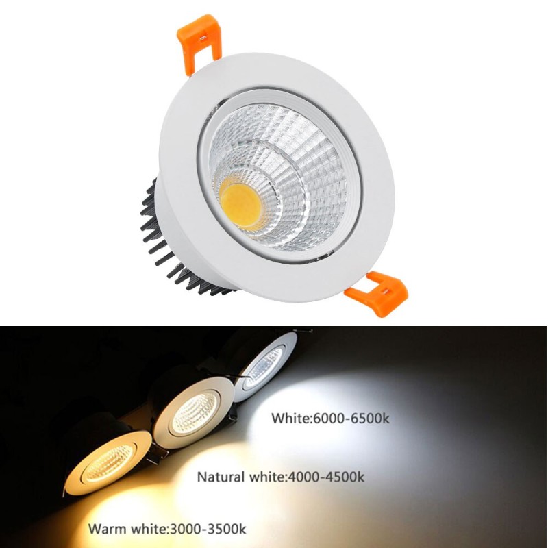 Modern LED Embedded Downlights 5W 9W 12W 15W Spot Lighting Fixture for Living Room Bathroom Waterproof Dimmable Indoor  Lighting
