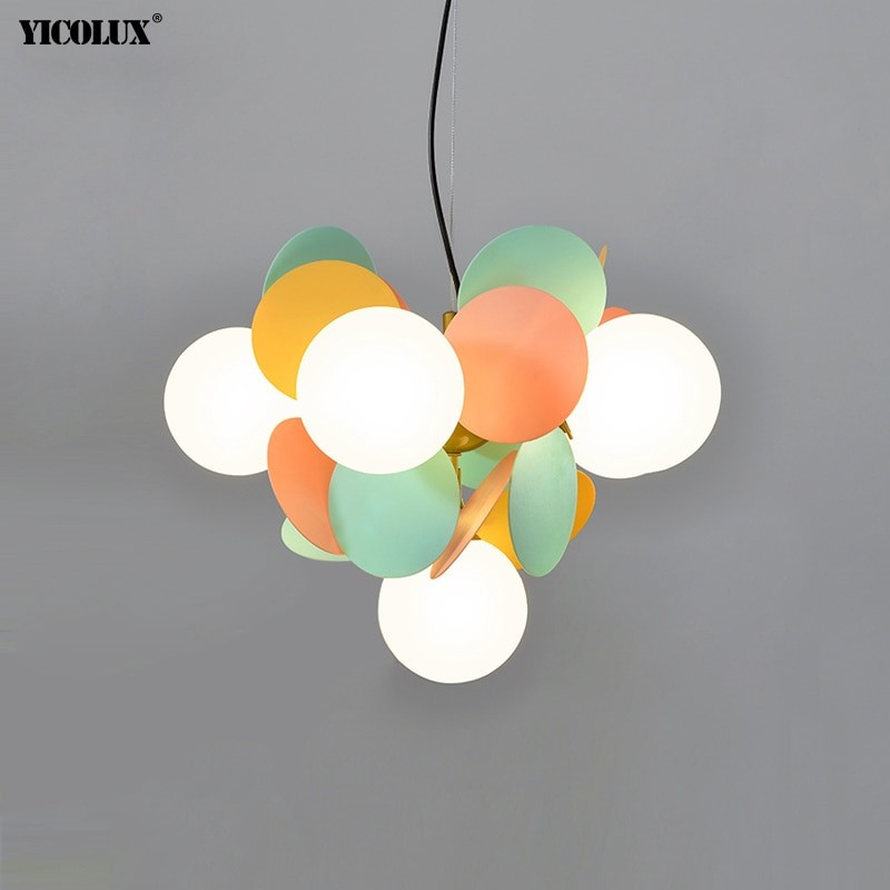 Colorful Flash New LED Modern Chandelier Lights Living Dining Room Bedroom Villa Pendant Flats Bar Aisle Indoor Lighting Lamps