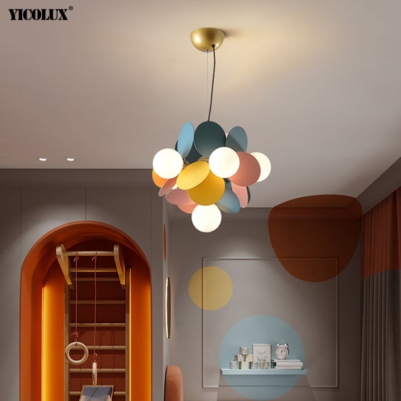 Colorful Flash New LED Modern Chandelier Lights Living Dining Room Bedroom Villa Pendant Flats Bar Aisle Indoor Lighting Lamps