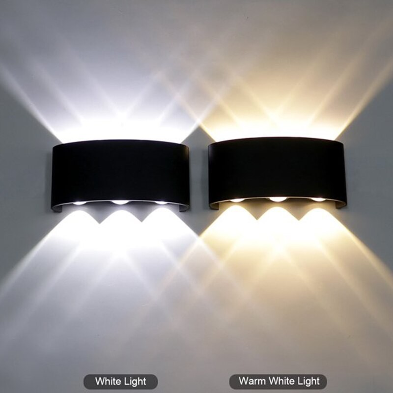 Led Wall Lamp Interior Wall Light IP65 Waterproof Outdoor Lighting For Home AC85-265V Bedroom Bedside Light Fixture Wall Lamp