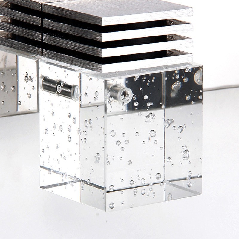 LED Wall Light Waterproof Crystal Wall Lamps Mirror Front Light Wall Mounted Bathroom Living Makeup LED Wall Fixtures Sconce