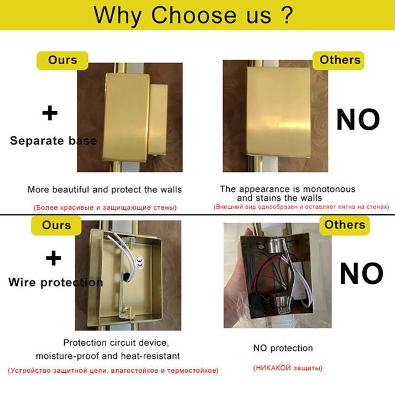 Modern minimalist LED wall lamp lamp length 50cm 90-260V indoor lighting bathroom wall lamp background decoration hotel project