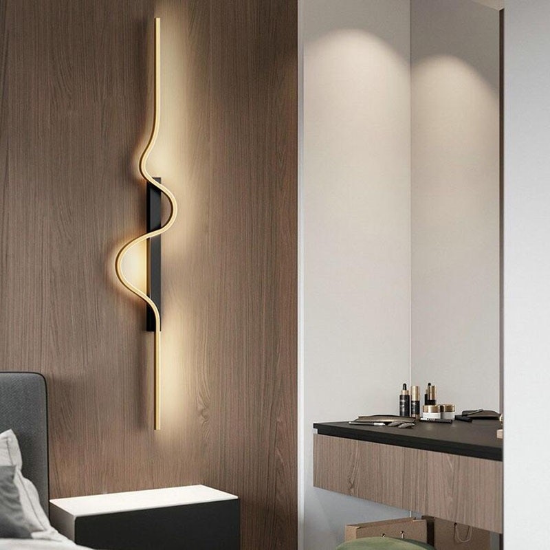 Led Bedside Wall Sconce Lamp For Living Room Bedroom Stair Modern Art Interior Wall Lights Light Fixture Night Lamps Home Decor