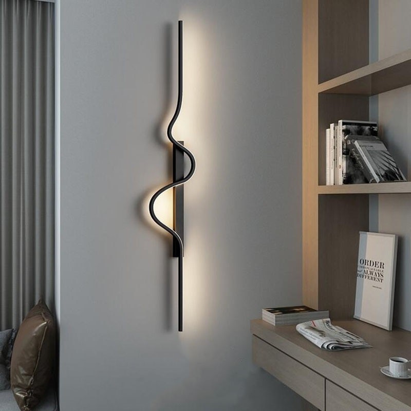 Led Bedside Wall Sconce Lamp For Living Room Bedroom Stair Modern Art Interior Wall Lights Light Fixture Night Lamps Home Decor