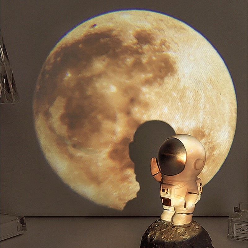 Ins Moon Projection Lamp Background Projector Night Light Photo Prop Wall Lights Birthday Party Decoration Bedroom Decor