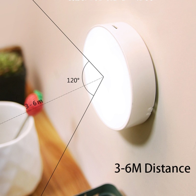 Intelligent Human Body Induction Bedside Small Night Lamp USB Charging Emergency Automatic Cabinet Home Led Wardrobe Light Switc