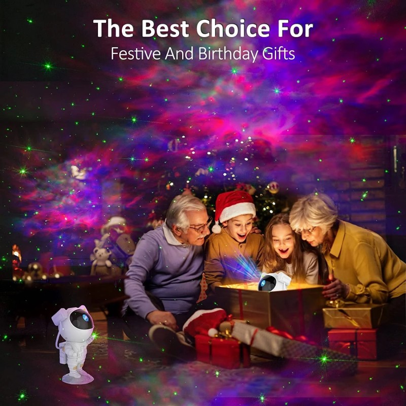Kids Star Projector Night Light with Remote Control 360Ã‚Â°Adjustable Design Astronaut Nebula Galaxy Lighting for Children Adults