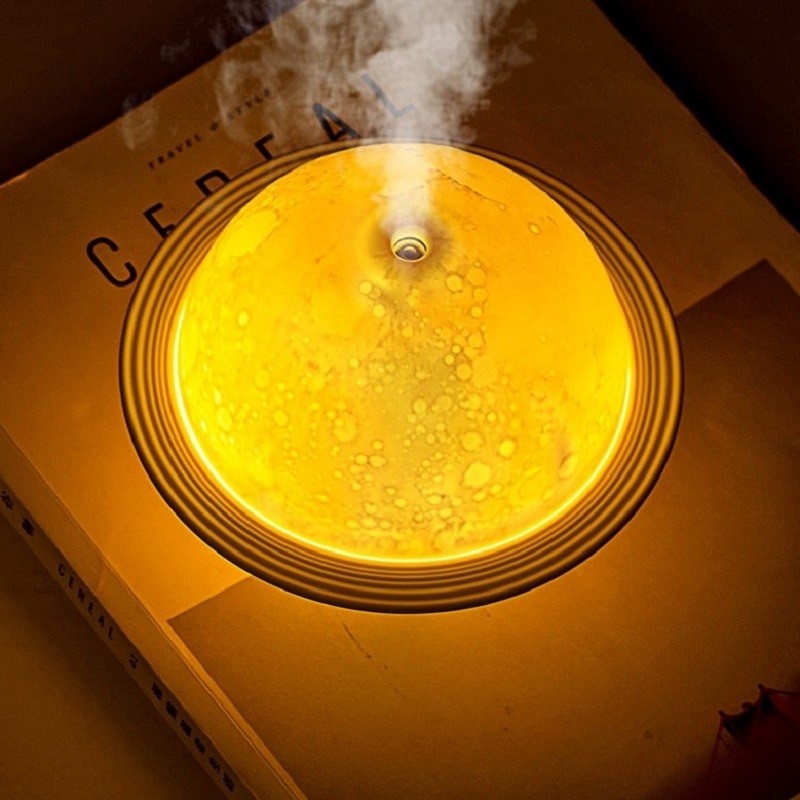 Planet Humidifier Night Light Aroma Oil Diffuser Portable Air Mist Maker Fogger Home 3D Moon Light Humidifier Diffuser