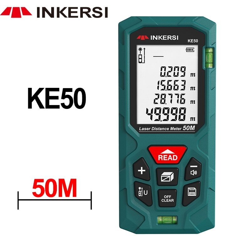 INKERSI Laser Rangefinder Digital Tape Measure 40/60/80/100/120m Lazer Trena Laser Distance Meter Accurate Roulette Range Finder