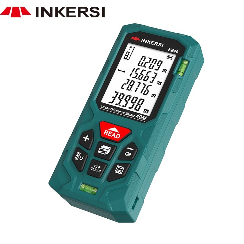 INKERSI Laser Rangefinder Digital Tape Measure 40/60/80/100/120m Lazer Trena Laser Distance Meter Accurate Roulette Range Finder