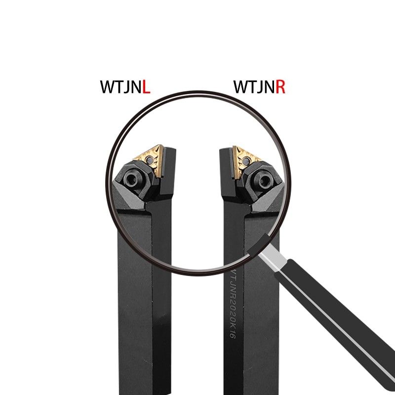 KaKarot External Turning Tool Holder WTJNR1616H16 WTJNR2020K16 WTJNR2525M16 TNMG1604 Carbide Inserts Lathe Cutting Tools Bar