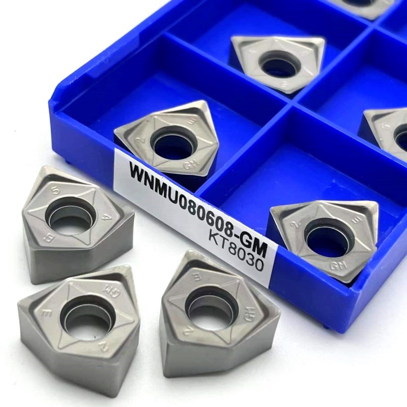 100% original WNMU080608 high quality double-sided hexagonal 90 degree right angle fast feed carbide turning tool WNMU 080608