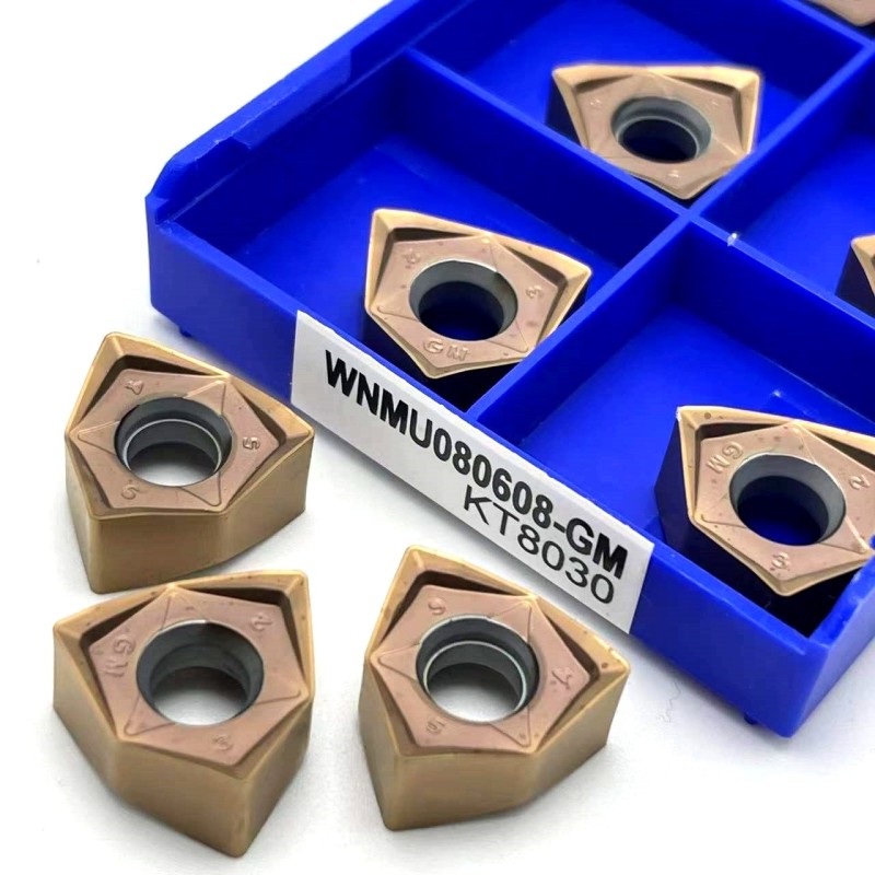 100% original WNMU080608 high quality double-sided hexagonal 90 degree right angle fast feed carbide turning tool WNMU 080608