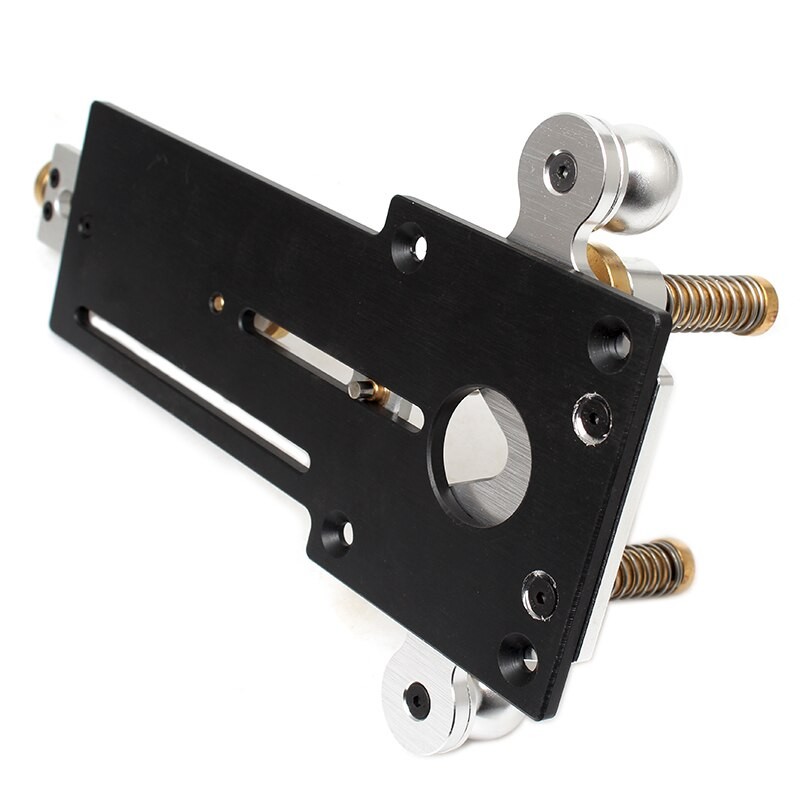 MAKLE Rotary Tool Plunge Base Aluminum alloy Precision Woodworking Circle Cutting Jig Milling Circle Slotting Guitar DIY Tool