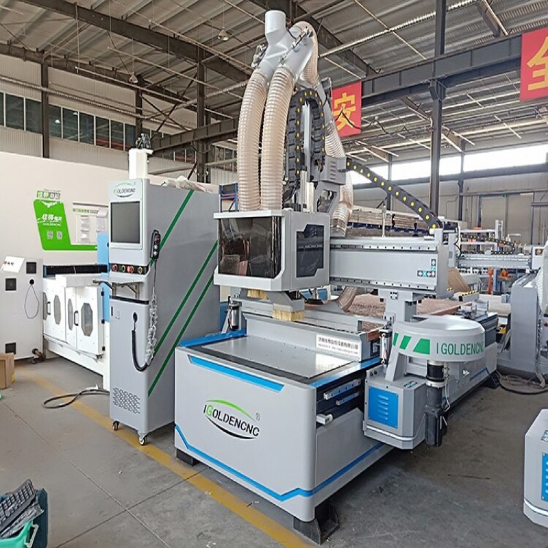 China Wood Cnc Router Atc 3axis 1325 2040 Wood Carving Furniture Kitchen Cabinets Making Machinery With Automatic Tool Changer