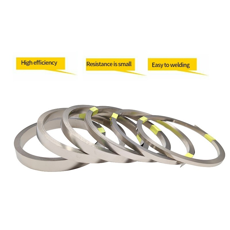 1 Roll 10m 18650 Li-ion Battery Nickel Sheet Plate Nickel Plated Steel Belt Strip Connector Spot Welding Machine Battery Welders