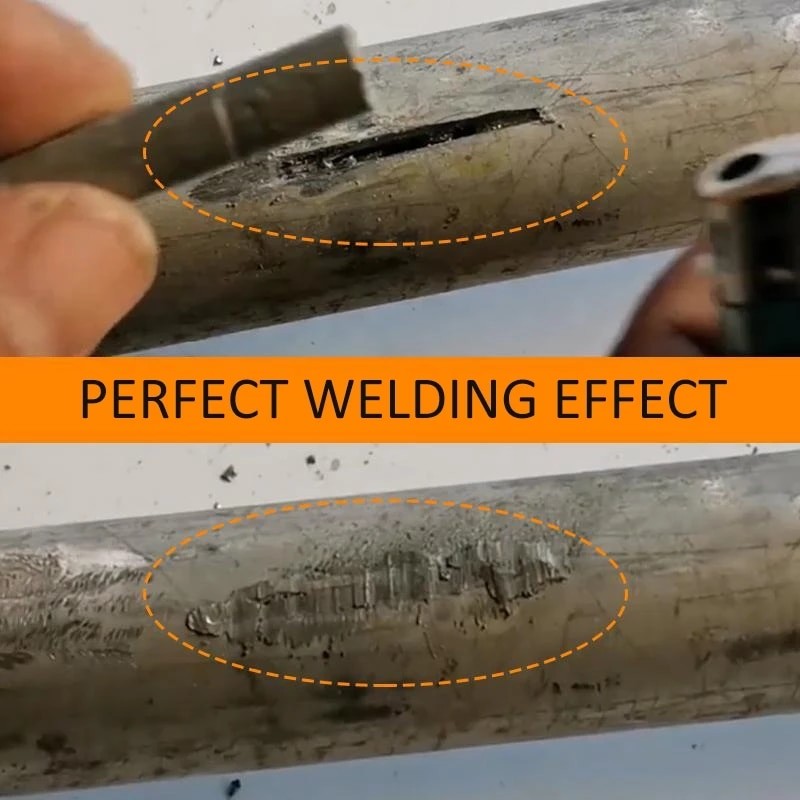 Powder Cored Welding Aluminum Rod Low Temperature Easy Melt Aluminum Soldering Welding Rods No Need Solder Weld Tools