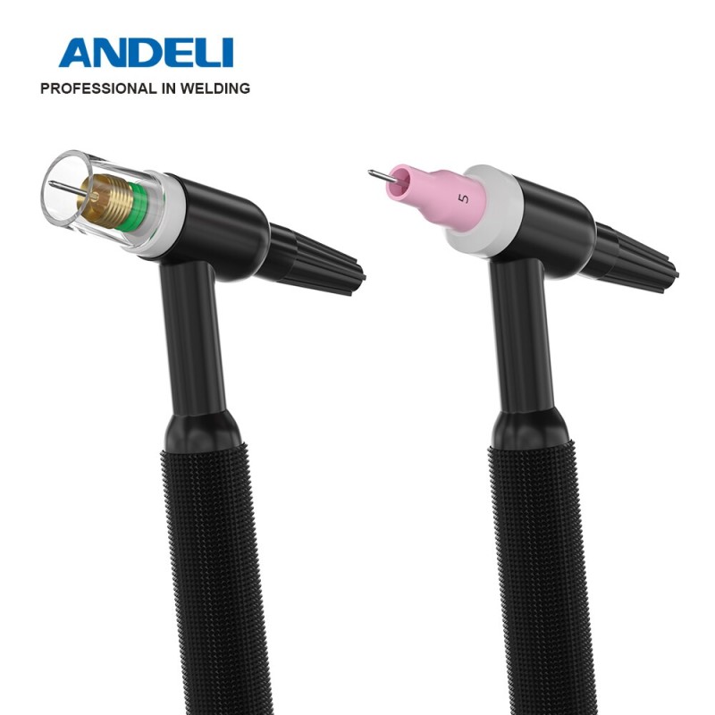 ANDELI 49PCS Welding Accessories Stubby Gas Lens For TIG Welding torch WP-17/18/26 Pyrex Glass Cup Kit