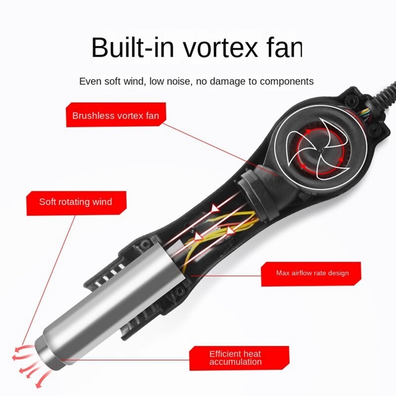 HANDSKIT 858 T12 Hot Air Desoldering Station Electric Soldering Iron Welding Station Digital Display EU Plug