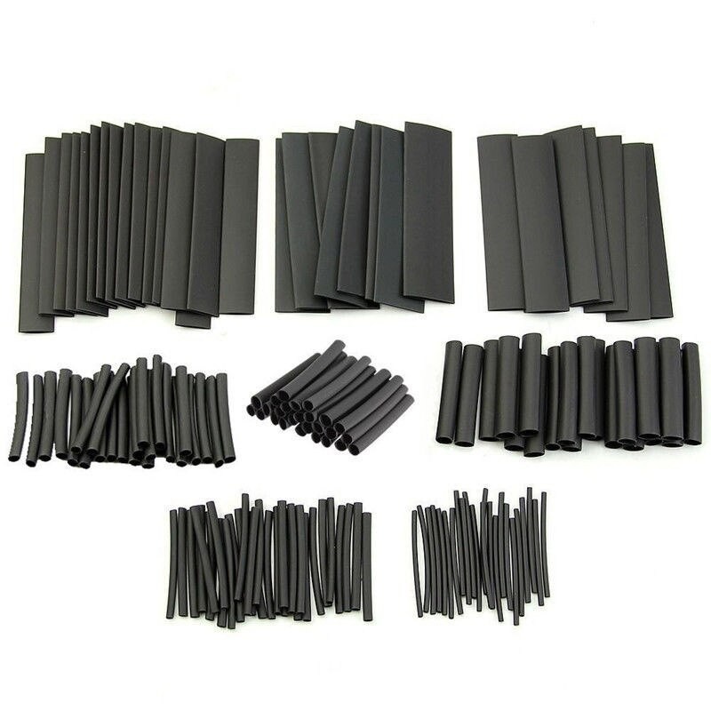 127pcs/lot Polyolefin Heat Shrink Tubing Tubes 2:1 Heatshrink Tubing Wire Connectors Insulated Wrap Wire Repair Tube Cable Sleev