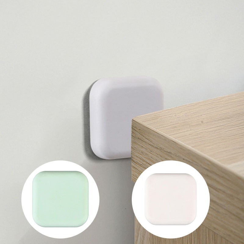 Door Stopper Silicone Handle Bumpers Self Adhesive Deurstopper Protection Porte Pad Mute Stikcer Square Square Wall Protector Pa