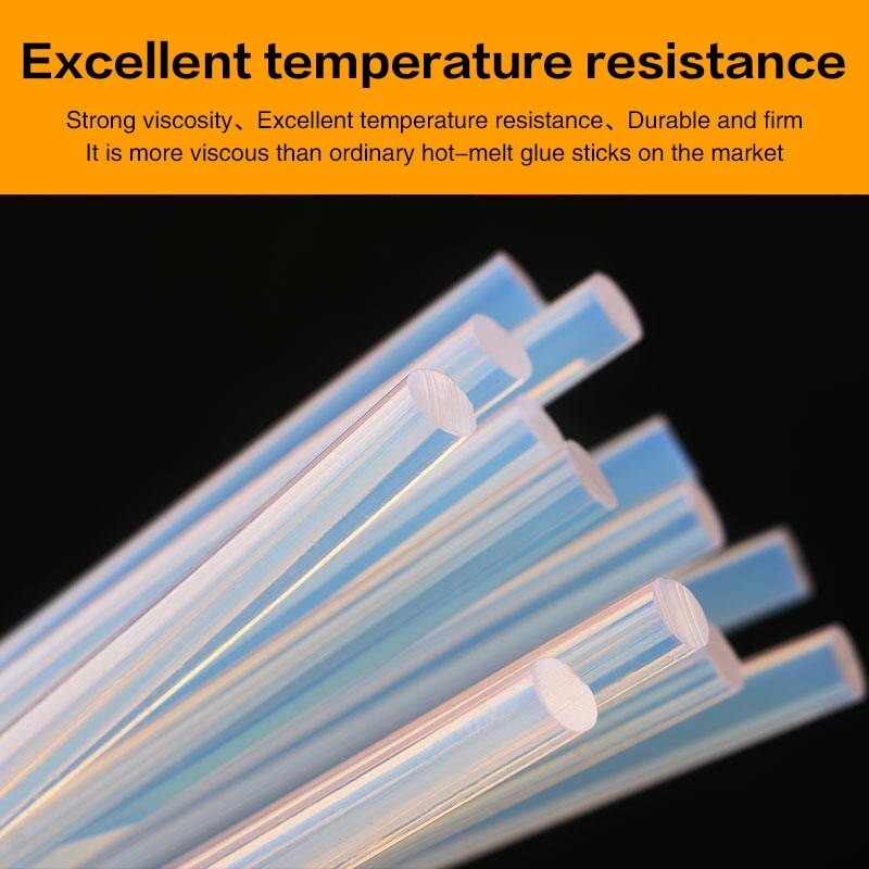 EW Hot Melt Glue Stick High Temperature Resistant White Transparent Glue Stick Manual High Viscosity Hot Melt Stick 7MM*15cm Hot