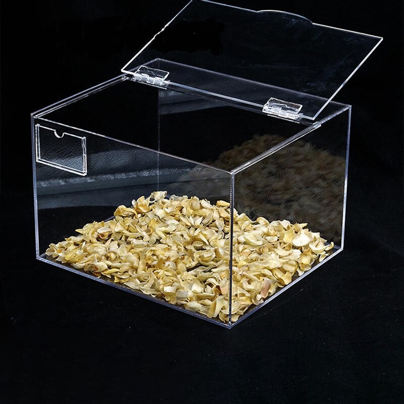 10Pcs Transparent Plastic Folding Hinges Durable Clear Acrylic Hinge Tools Cabinet Hardware Furniture  Cabinet Door Hinges