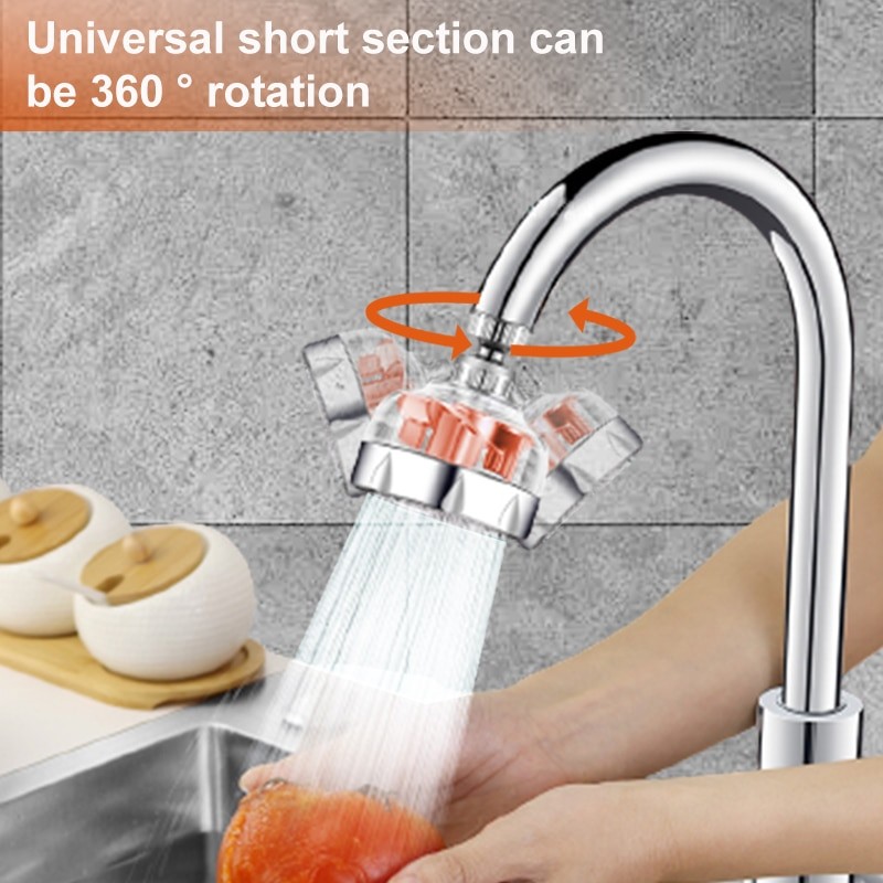Zhangji 360 degree turbo extension kitchen faucet aerator adjustable high pressure water saving nozzle with fan faucet connector