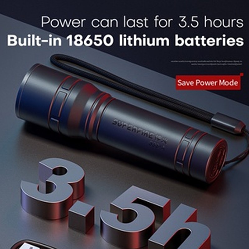 Flashlight S33 Mini Portable Led Strong Hunting Police Torch USB Rechargeable Powerful Tactical