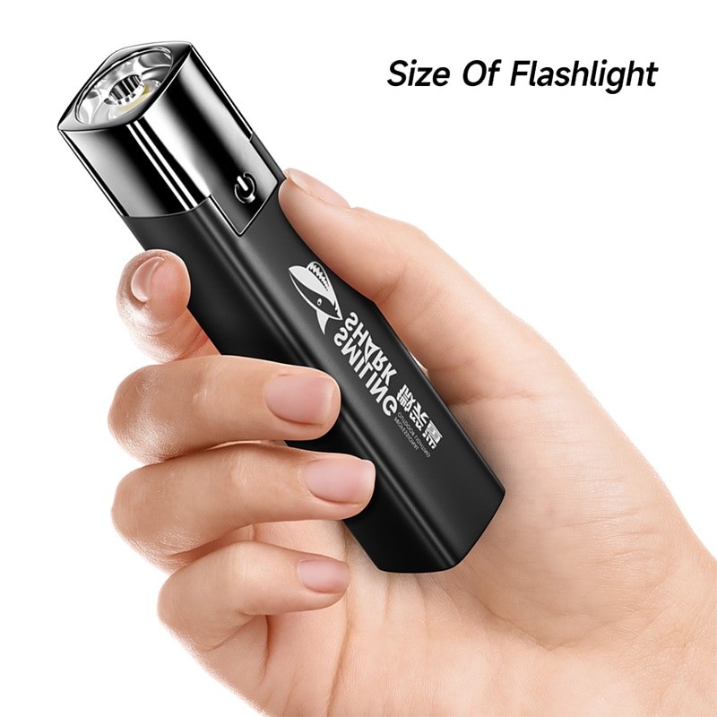 Super Bright LED Flashlight USB Rechargeable 18650 Battery Led Torch for Night Riding Camping Hunting Indoor Flash light