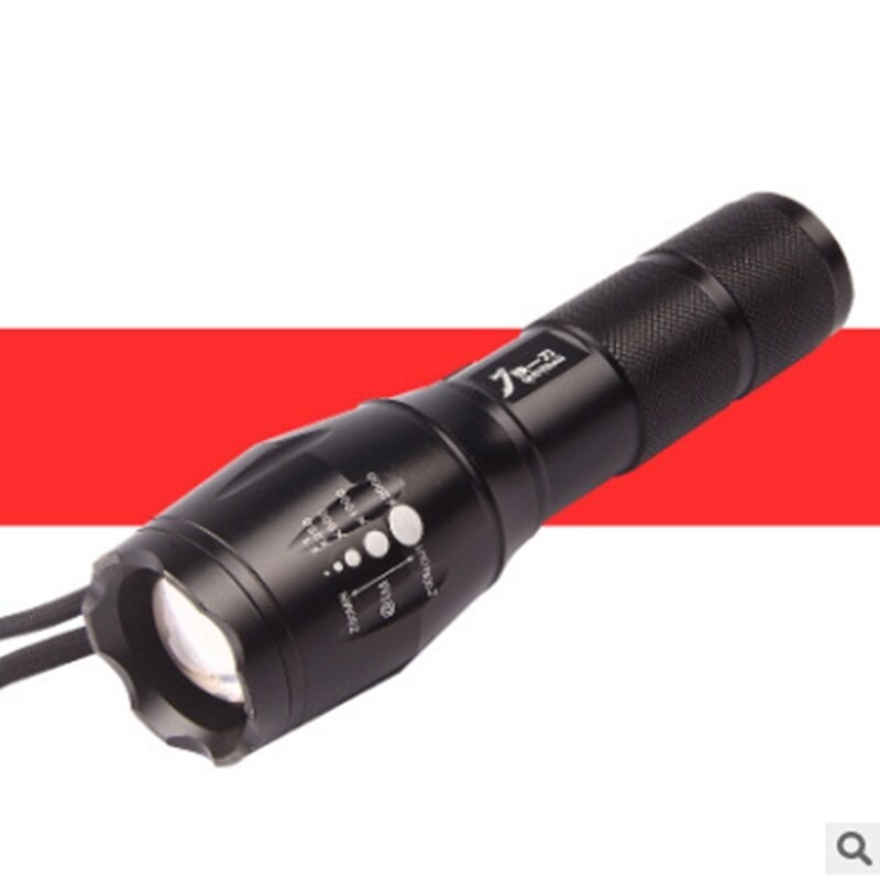 A100 Outdoor LED Flashlight T6 Rechargeable Zoom Mini Power Torch