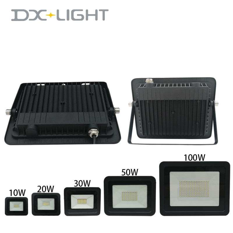 Ultra-thin 10W 20W 30W 50W 100W LED Flood Light 110V/220V Floodlight Spotlight IP68 Waterproof Outdoor Garden Lamp