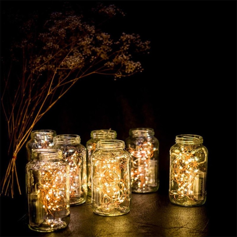 EW Copper Wire Light Led Copper Wire Light String Flower Cake Jewelry Shop Decorative Light Small String Light Holiday Christmas