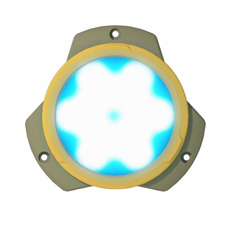 4pcs 10-30v 50W Ultra Power 5" Round Blue White LED Marine Dock Fishing Attractor Transom Underwater Lights for Boat Yacht