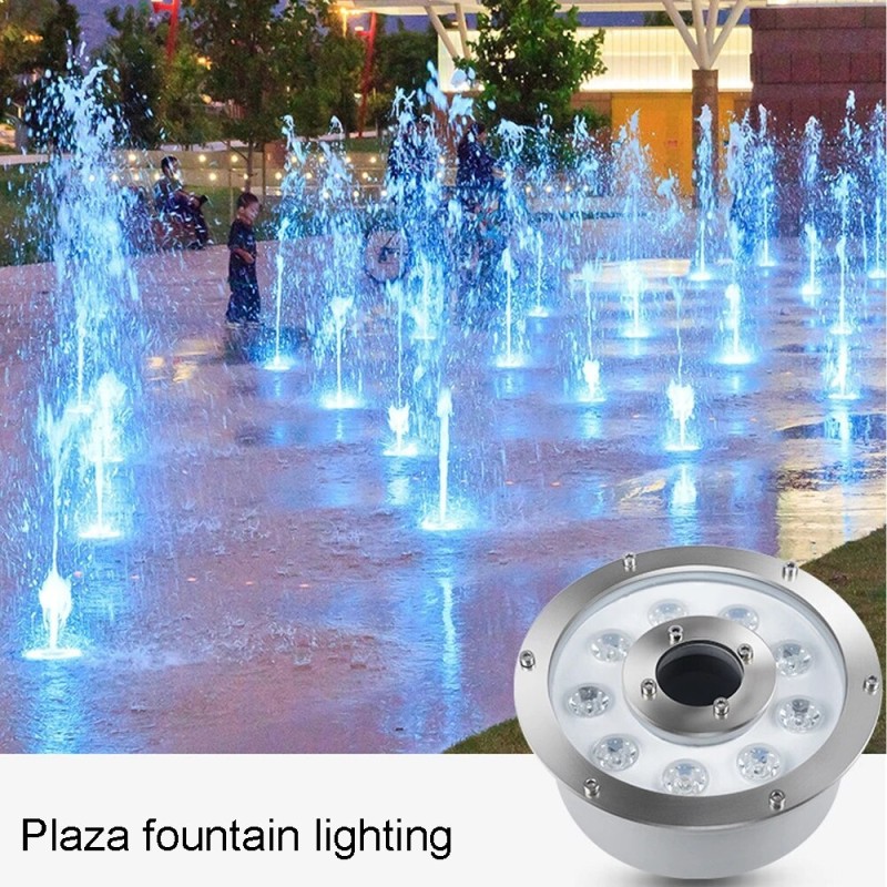 Led fountain light 6w 12w 18w Led Pool Light Free AC/DC 12V 24V Underwater Lights Fountains Waterproof Ip68 RGB Garden Pond Lamp
