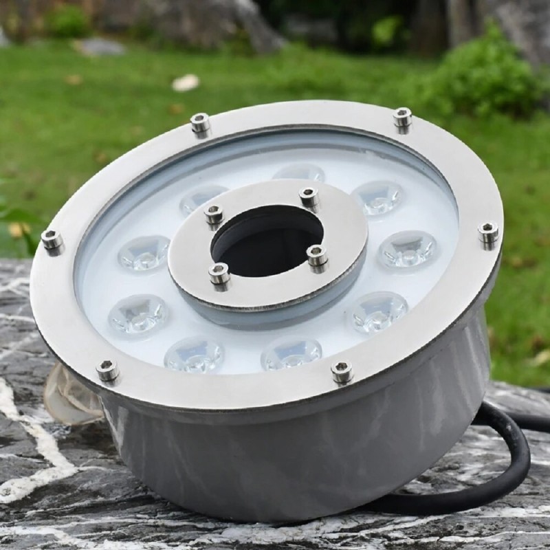 Led fountain light 6w 12w 18w Led Pool Light Free AC/DC 12V 24V Underwater Lights Fountains Waterproof Ip68 RGB Garden Pond Lamp