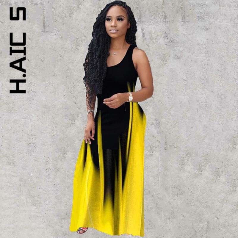 H.Aic S Fashion Women Dress Stylish Streetwear Korean Vintage Ladies Dress Slim Cheap Robe Soft Holiday Vestidos Woman Clothes