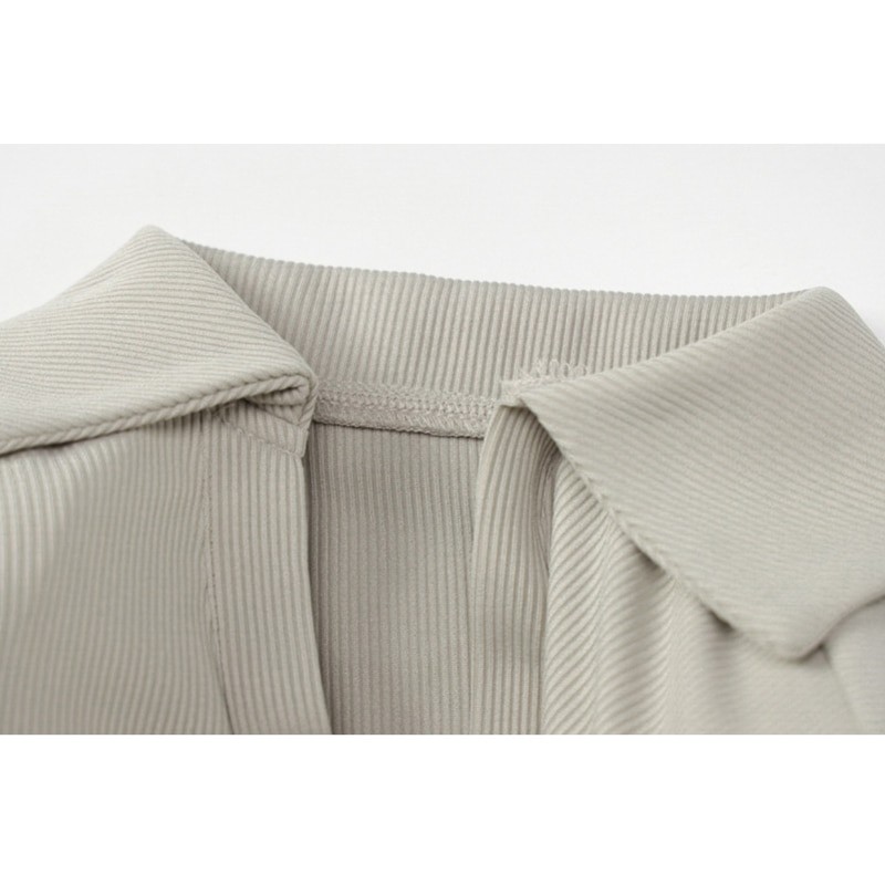 European American Style Fashion Shoulder Pad Long-sleeved Solid Color Dress Women's POLO Neck High Waist Temperament Short Skirt