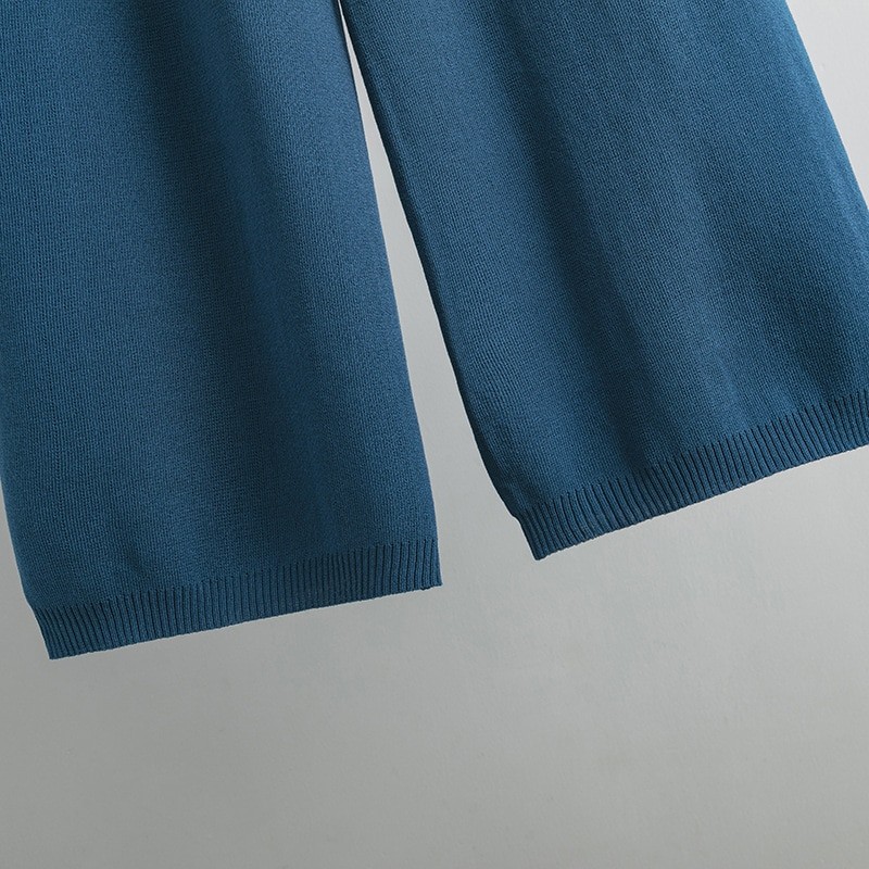 GIGOGOU Basic V Neck Spring Summer Women T Shirt Set Fashion Knit Loose Casual Two Piece Short Sleeves Tracksuit Ladys Pant Suit