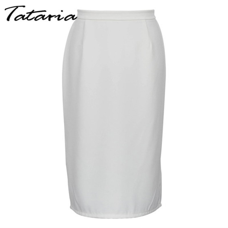 White Ice Silk Straight Skirt Women 2023 Spring Summer Chic and Elegant Woman Skirts High Waist Simple Office Long Maxi Skirt