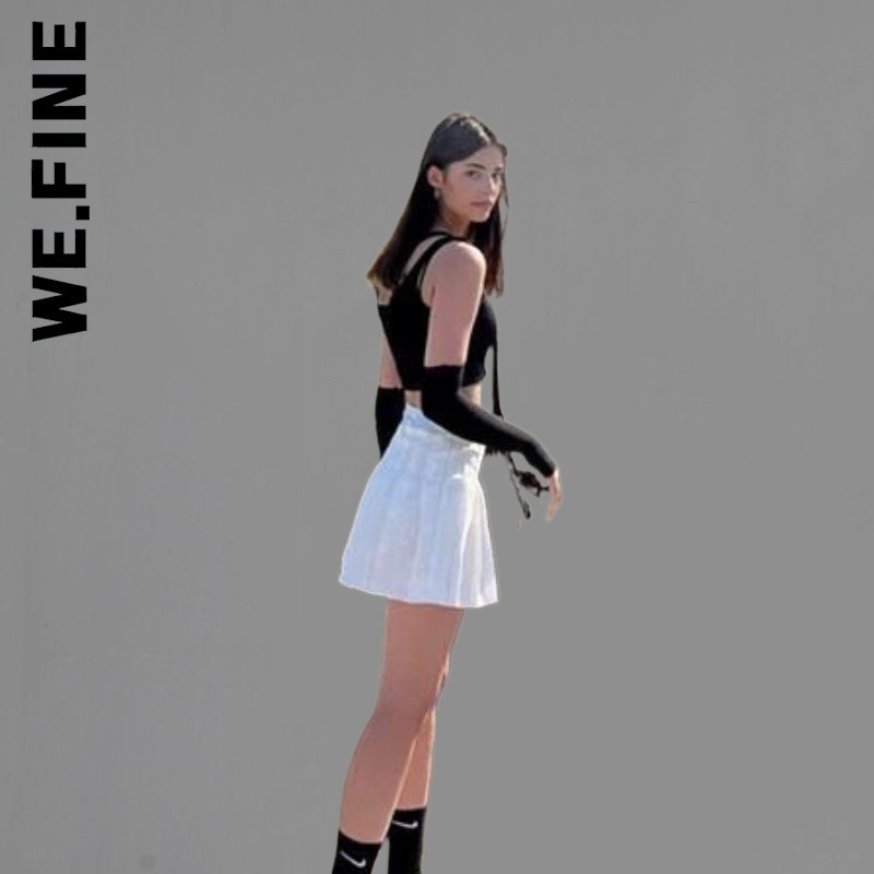 We.Fine Preppy Style High Waist Solid Pleated White Mini A-Line Skirt Women Casual Korean Fashion Cute Skirt Y2k Skort Clothes