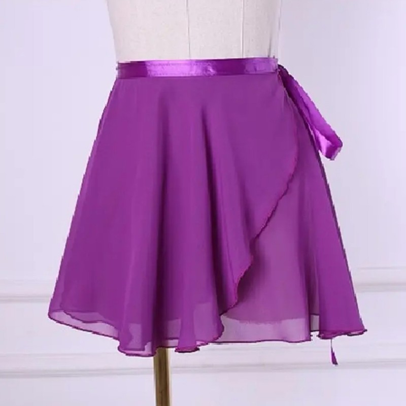 ballet dance skirt chiffon pure color Floral Print practice leotard ballet dance dress woman children