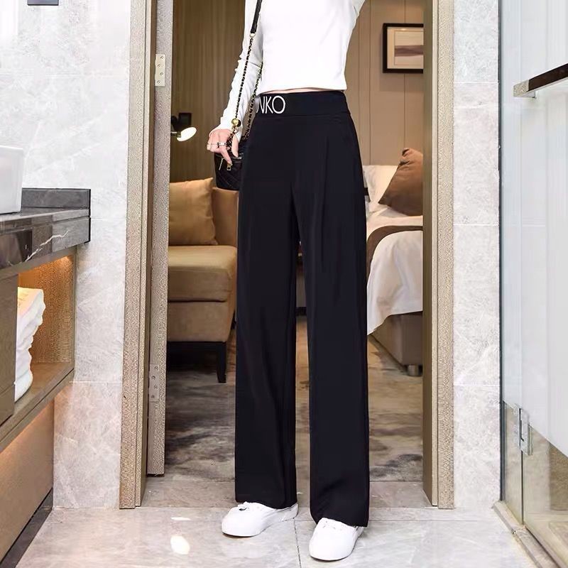 Wide-leg Suit Straight Pants Women's Spring Autumn High Waist Large Size Loose Sweatpants Casual Clothing Trousers Suits Pants