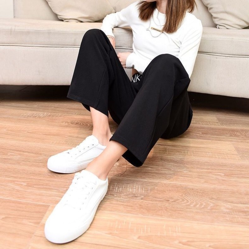 Wide-leg Suit Straight Pants Women's Spring Autumn High Waist Large Size Loose Sweatpants Casual Clothing Trousers Suits Pants