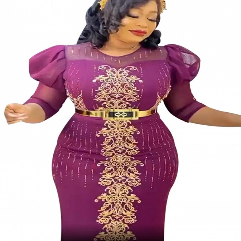 African Women Plus Size Evening Dresses Dubai Turkey Luxury Bead Gown Wedding Party Dress Robe Africaine Femme 2022 NouveautÃƒÂ©