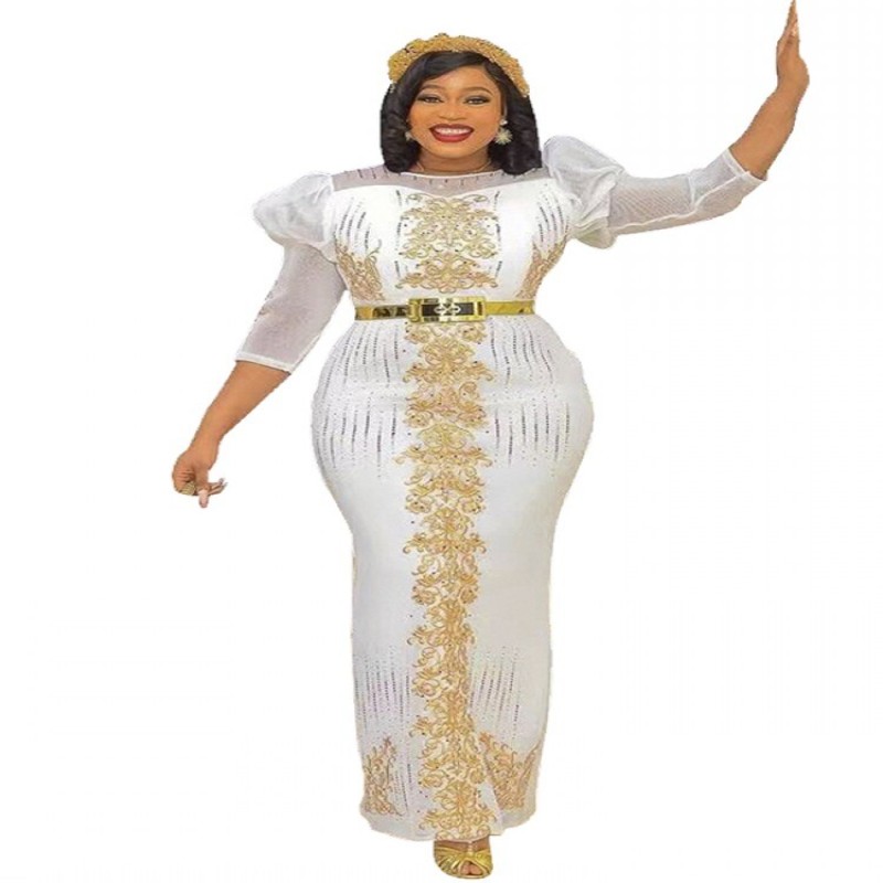 African Women Plus Size Evening Dresses Dubai Turkey Luxury Bead Gown Wedding Party Dress Robe Africaine Femme 2022 NouveautÃƒÂ©