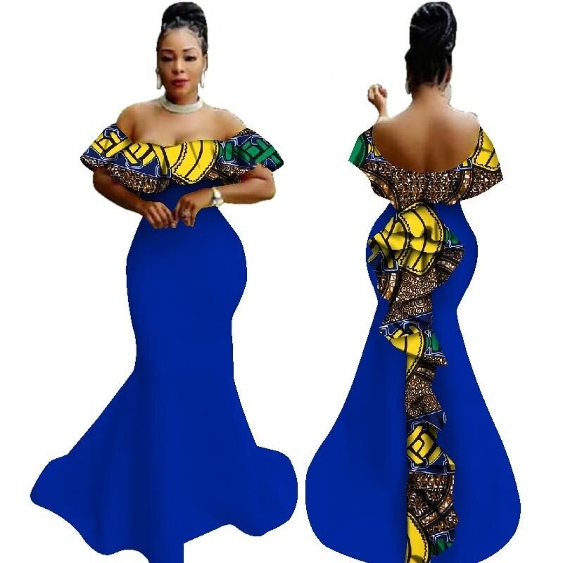Dashiki African Dresses for Women Maxi Dress African Print Evening Dresses African Dashiki Cotton Dress